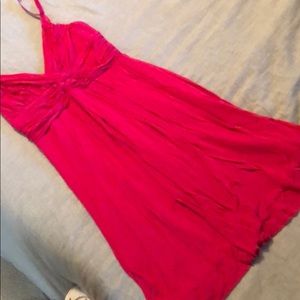 Hot pink bubble dress